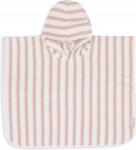 Jollein Kapucnis fürdőlepedő 65x62 cm Stripe rózsaszín Jollein (533-550-67099)