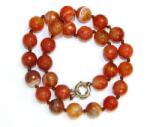  Colier din Agata Sardonix Rotunda Fatetata 14x14 mm - Accesorii de Metal