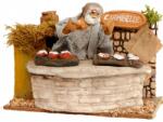 Włoska Mozgatható betlehem figura 'Fánk eladó' 220V- 10cm magas figurákhoz (11611)