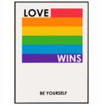  Lmbt poszter Falikép Love Wins Szerelem A3
