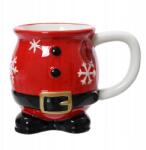 Kaemingk Kerámia karácsonyi bögre Mikulás piros Karácsonyra 10cm (604108)