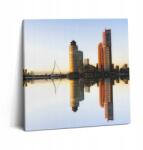 Wallfluent Vászonkép Canvas Nappali Fali Dekoráció Város a folyóparton 60x60 cm (010030010270000075774)