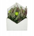 Trend-Deco Fa virágláda ajándék tanárnak ballagás 34 cm (SD/0822/34x13x25/ENVELOPE/2/WHITE)