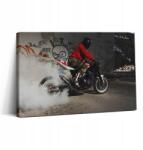 Wallfluent Fotó Vászonkép Canvas Hálószoba Keret Fa Férfi Motor Graffiti 30x20 (010030010150000074715)