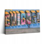 Wallfluent Vászonkép Canvas Fa Kerettel Usa Graffiti Irodába 30x20 cm (010030010150000075662)