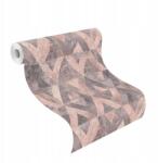 Rasch Tapéta 3D Tapéta Dörzsölt Beton Rombusz Rózsaszín Szürke Rasch 535532 Kiárusítás (535532)