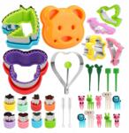  Formák Gyümölcs Keksz Lyukasztók Zöldség Szendvics Kenyér Villák (Formy do chleba-32szt)