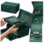  Ékszerdoboz Táska Doboz Rendszerező Elegáns Tágas Tok (AKC SZKATUŁKA ZIELONA)