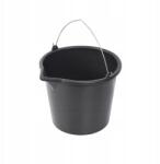 Maan vödör tölcsérrel, beosztással, fekete 12 l (M3280)