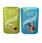 Lindt Praliné Lindor pisztácia és sós karamell 2x200g ajándék (5903815593161)