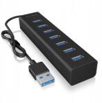 RaidSonic IB-HUB1700-U3 7-Port Usb HUB+tápegység (IB-HUB1700-U3)