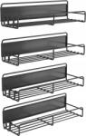  Mágneses Polcok Fűszertartó Hűtőmágnes Szett 4 Db-os (PÓŁKI MAGNETYCZNE 4 SZTUKI ZESTAW)