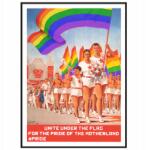  Lmbt poszter Vászonkép Szivárvány Orosz propaganda A3