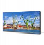PazzoWalls Vászonkép Gdansk Hajógyár 125x50 cm (010030010090000008151)