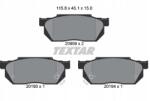 Textar 2095902 Fékbetét Honda P. CIVIC -92 Textar