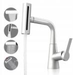  Konyhai Csaptelep Kihúzható Kifolyóval 3 Vízsugár Mód 360°-OS Prémium Forgatás (W0100-WHITE)