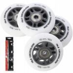 Nils Extreme Görkorcsolya Kerekek Gumi Csapágyak ABEC-9 Pu 76x24 82A Matt Fehér (16-32-035)