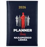 FunnyCase Könyvnaptár 2026 A Legjobb Vezető Tervezője *név* Sötétkék Minták (Granat PLANNER NAJLEPSZEGO LIDERA *IMIĘ*)