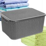 BranQ Szemetes Kosár Tartály Szabadon Álló Szürke Szellőző Fedővel Branq 19L (1724-A)