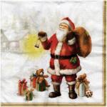 IHR Decoupage szalvéta díszítéssel 33x33cm Happy Santa Mikulás (137E)