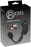 REBEL Men's Gear Cock Ring with Remote Control Butt Plug Vibrator