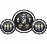  Skuntuguang Led fényszóró Harley Davidson 7'' H4 csatlakozó 2 ködlámpa