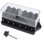 Satra S-6SFH Biztosíték Aljzat Normál 6 Slot 3-30A Satra (SA S-6SFH)