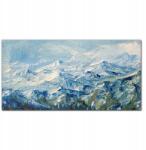 Coloray Fotó-vászonkép Festmény tél hegyek 100x50 (010030010010000016979)