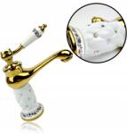  Gyönyörű steppelt csaptelep mosdó csaptelep Tükör fényes felület (Pikowany Kran Bateria Umywalkowa)