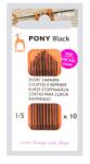 Pony Varrótűk Pony Black 1-5 Short Darners 10db (epasma)