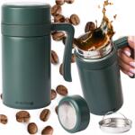 Be-Active. pl Thermo bögre termosz zöld dupla falú nagy 450ml teás kávéhoz