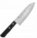 Satake Nashiji Black Pakka Japán Santoku kés 17cm 801-713 (801-713)