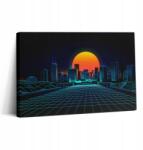 Wallfluent Fotó-Vászonkép Canvas Edzőterem Inspiráló Kibertér Város (010030010150000074928)