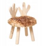 Atmosphera Deer etetőszék szőrme ülőfelülettel Mdf gyerek szék (230188)