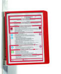 Durable Bemutatótábla tartó, Durable Vario® Magnet Wall 5, piros (591403) - iroszer24