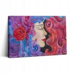 Wallfluent Fotó Vászonkép Canvas Irodába Kortárs Művészet Festett Nő 30x20 cm (010030010150000074629)