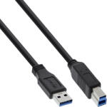 InLine 35330 USB kábel USB 3.2 Gen 1 (3.1 Gen 1) 3 M USB A USB B 5 Gbit/s Fekete (35330)