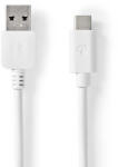 Nedis CCGW61600WT10 USB kábel USB 3.2 Gen 1 (3.1 Gen 1) 1 M USB A USB C Fehér (CCGW61600WT10)
