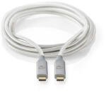 Nedis CCTB64020AL20 USB kábel USB4 Gen 2x2 2 M USB C 20 Gbit/s Ezüst (CCTB64020AL20)