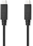 Nedis CCGL64750BK10 USB kábel USB 3.2 Gen 2 (3.1 Gen 2) 1 M USB C 20 Gbit/s Fekete (CCGL64750BK10)