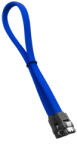 CableMod ModMesh SATA kábel 0, 3 M SATA 7-pin Fekete, Kék (CM-CAB-SATA-N30KB-R)
