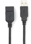 Nedis CCGL60010BK20 USB 2.0 1 M USB A Fekete (CCGL60010BK20)