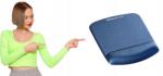 Fellowes Egérpad és felette. Fellowes Plushtouch kék (9287302)