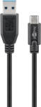 Goobay 73141 USB kábel USB 3.2 Gen 1 (3.1 Gen 1) 3 M USB A USB C 5 Gbit/s 15 W Fekete (73141)