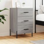 vidaXL Éjjeliszekrény, szürke sonoma tölgy, 40x40x66 cm (827674)