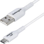 StarTech USB2AC1MNCWHE USB kábel USB 2.0 1 M USB A USB C 0, 48 Gbit/s Fehér (USB2AC1MNCWHE)