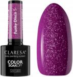 Claresa Hibrid lakk Funky Disco 5 5G Sötét lila Csillogó fényes