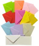  Plic+card Colorarte Fantasia, 5 culori intense si 5 culori pastel, 70x110mm, 100 buc/set (P4340)