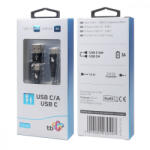 TB USB A/C - USB C Cable 1, 2 m black (AKTBXKUCTOA120B)