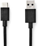 Nedis CCGW61600BK10 USB kábel USB 3.2 Gen 1 (3.1 Gen 1) 1 M USB A USB C Fekete (CCGW61600BK10)